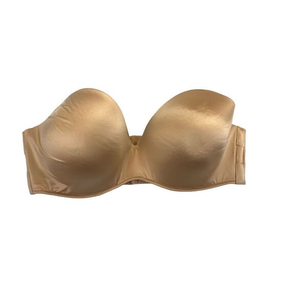 Cacique 40DDD beige nude strapless bra - Picture 1 of 4
